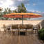 Parasol de patio 15 pi avec base et DEL 15 pi-84091110