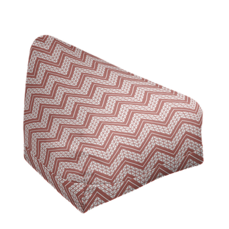 Housse de sac à billes à chevrons à la main classic, H 38 po x L 42 po x P 29 po, Rouge, Pas de bourre