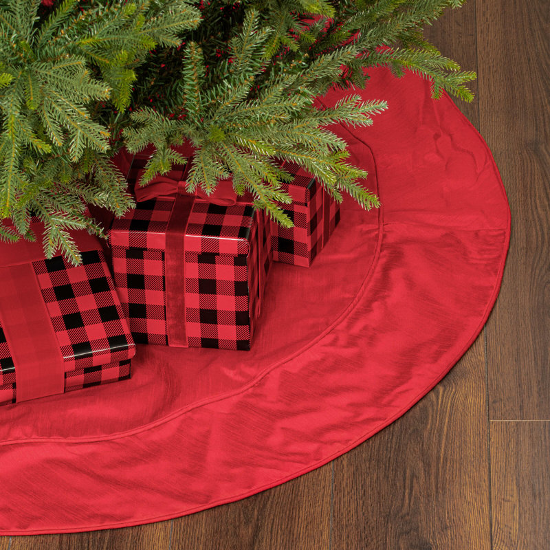 Vickerman 54" Red Polyester Christmas Tree Skirt