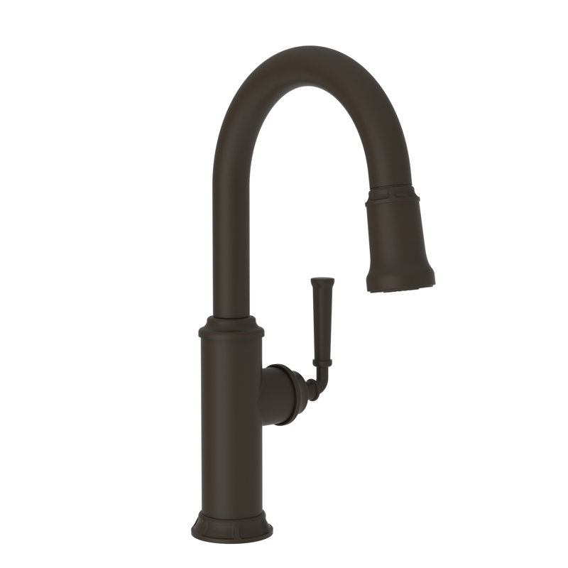 Gavin Single Handle Pull Down Kitchen Faucet, Oil Rubbed Bronze