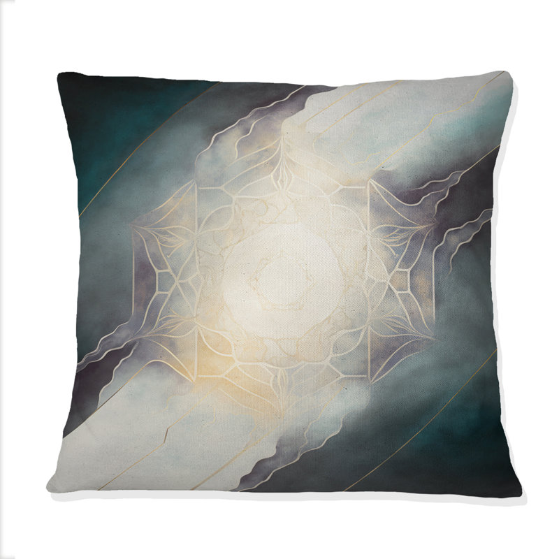 Ancient Sacred Retro Designs III - Abstract Geometric Printed Throw Pillow