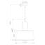 Luminaire suspendu 3 lumières Magdali