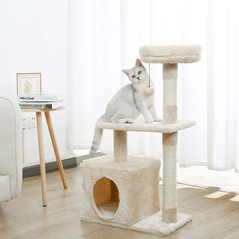 Jouet pour chat 3,5 po, Beige
