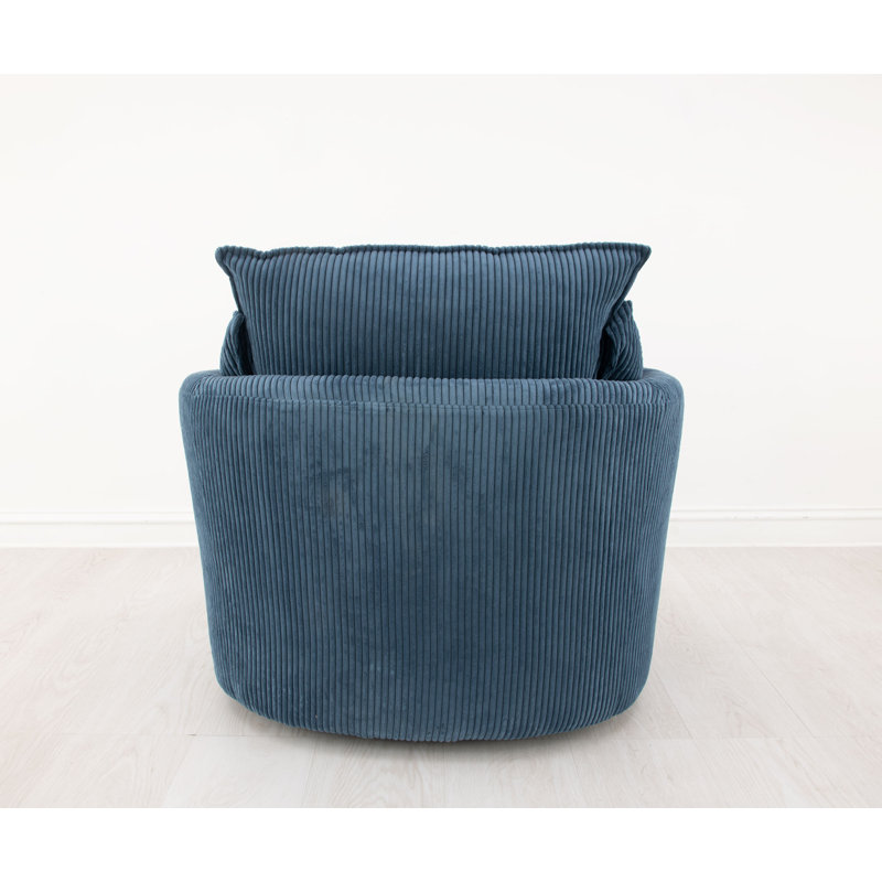 Maya Swivel Club Chair, Navy