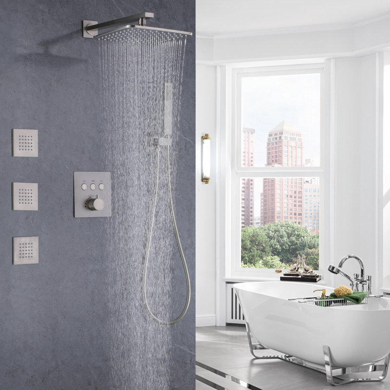 Thermostatic All-In-One Kit with Rough in-Valve