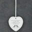 The Seasonal Aisle Robins Christmas Heart Shaped Ceramic Ornament