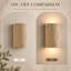 H10" Organic Modern Natural Travertine Integrated LED Up & Down Wall Sconce