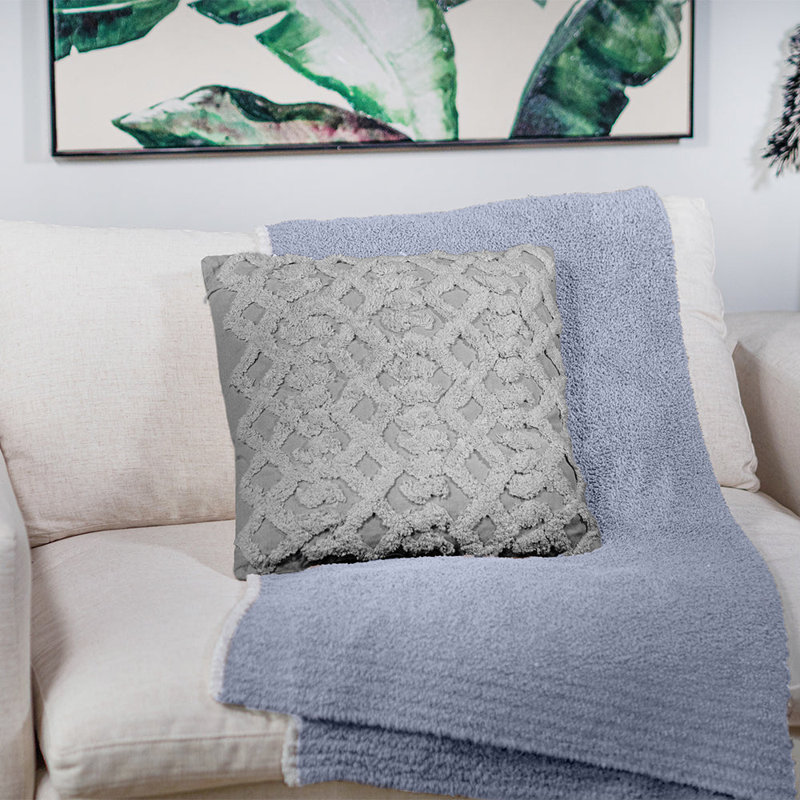  Throw Pillow, Gray
