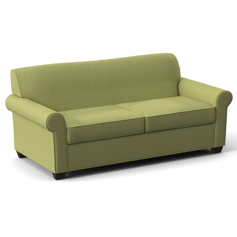 Finn 75" Rolled Arm Sofa Bed, Cafelle, Static Harmony, Innerspring