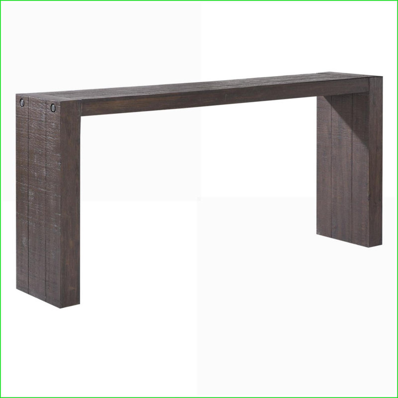 Table basse en bois massif fumée Tobago