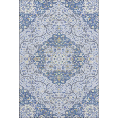 Premium Machine Washable Varasteh AMF1677 Medallion Rug