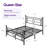Ajayceon Metal Platform Bed Frame With Vintage-Style Headboard And Footboard-357881626-359913784