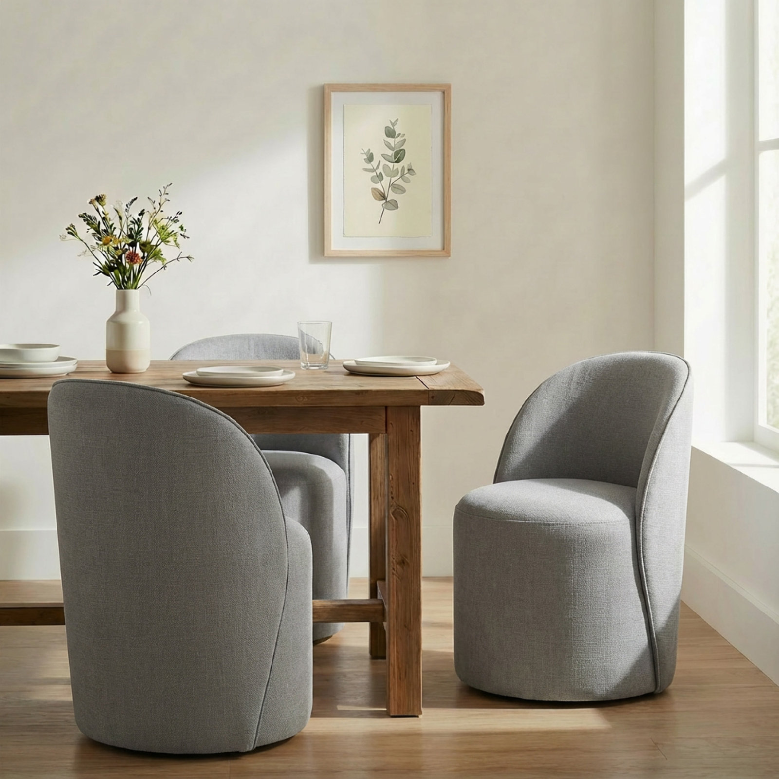 Lola Pine Dining Chair, Effie Flint