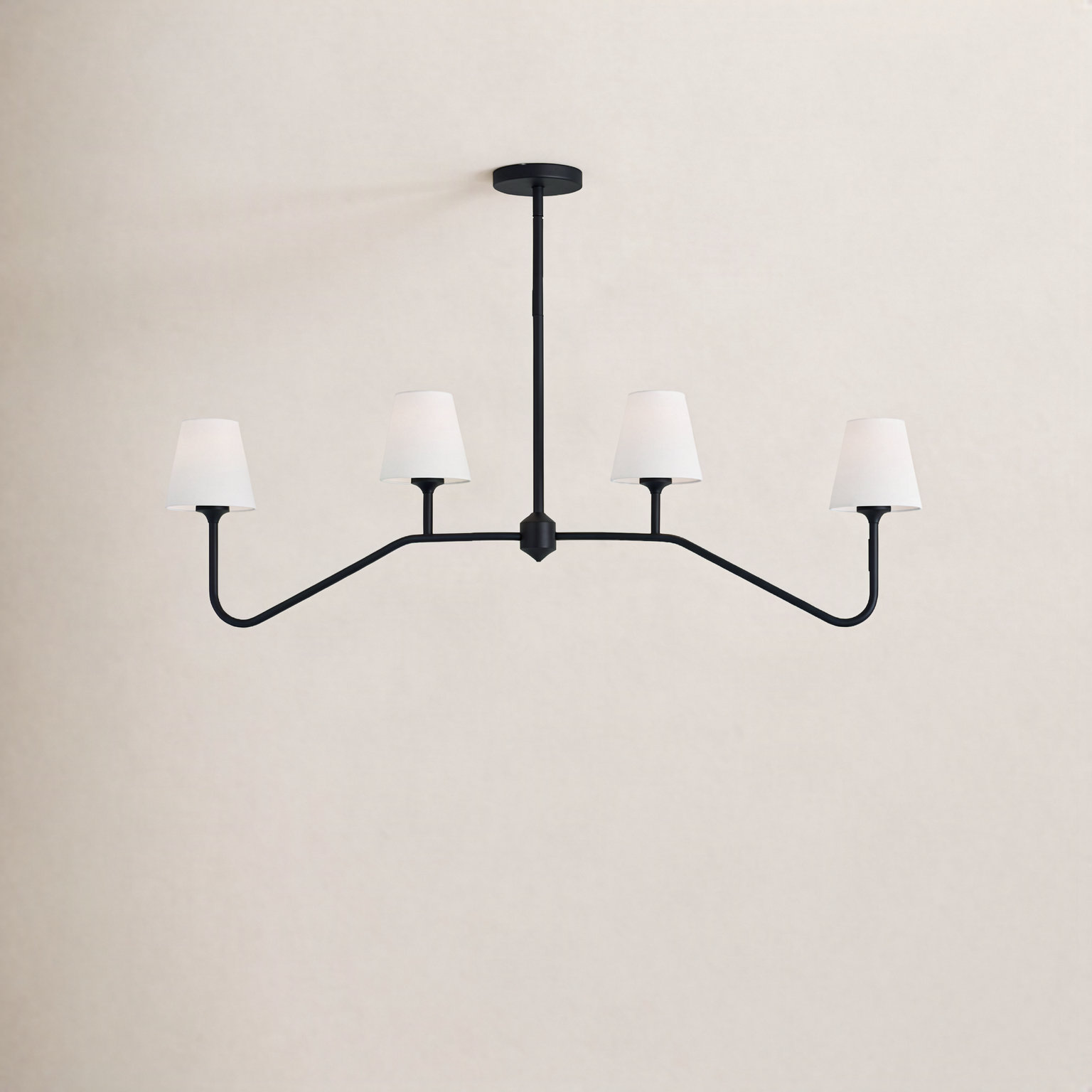 Lane 4-Light Chandelier, Black