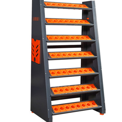 Porte-outils usiné, pré-assemblé, rouille, adapté aux outils de coupe Cat40 réduit les chocs, pulvérisation électrostatique, 8 grandes capacités, L 30,7 po x l 19,7 po x H 56 po