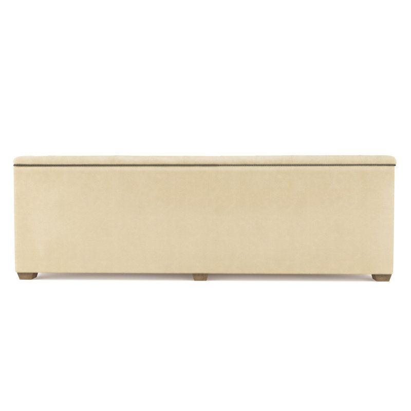 Hudson Tufted Sofa, Vintage Leather Oyster, Weathered