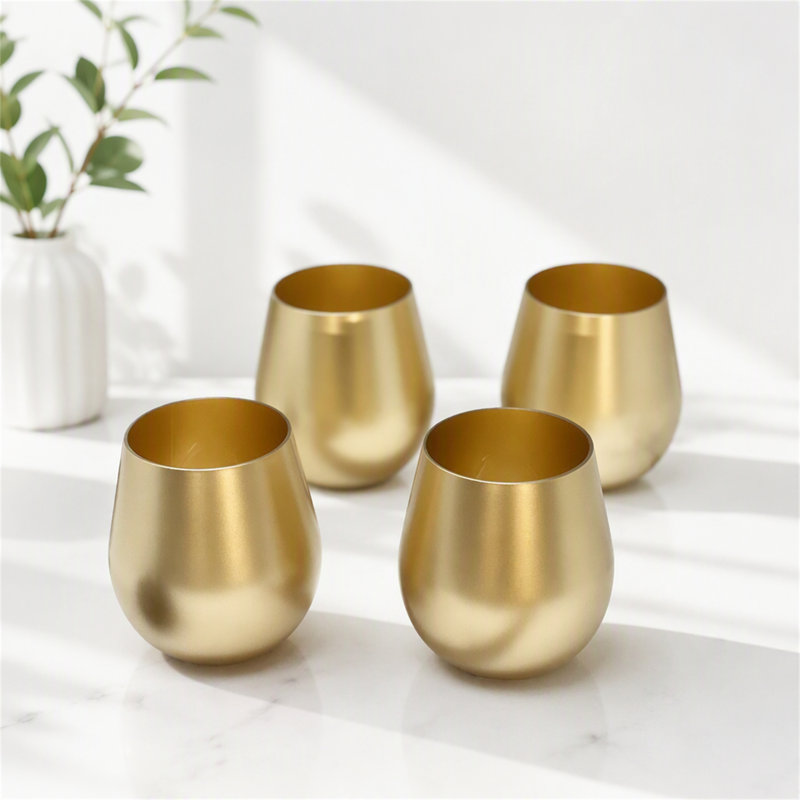 Plastic Wine Glasses Set of 4 (18oz)
