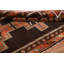 Tapis de couloir géométrique traditionnel 4x9