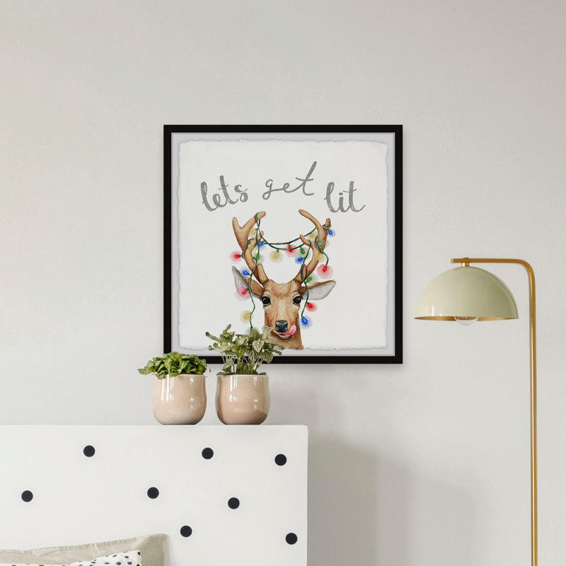 " Light-Up Antlers " by Marmont Hill, 18" H x 18" W x 1.5" D