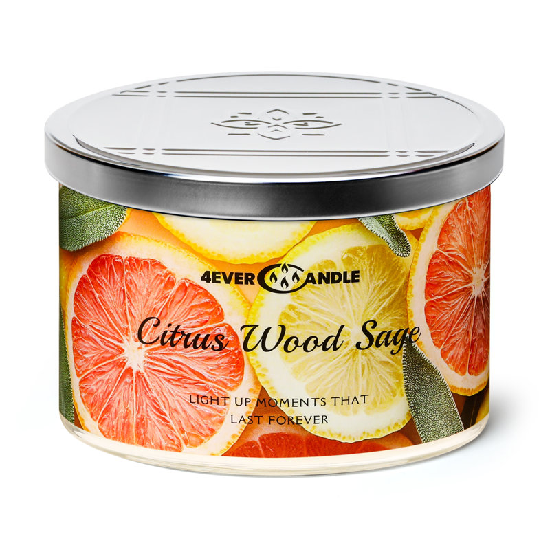  Forest Bath Scented Candles, 18oz Soy Candles 4-wick Large Candle Jars, Over 50 Hours Of Burning Time, Ideal For Gifting