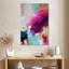 Avery abstrait rose et bleu-106971364