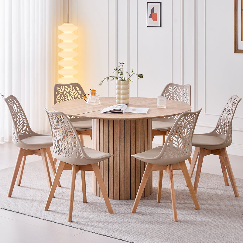 Upholstered Side Chair, Khaki, 4