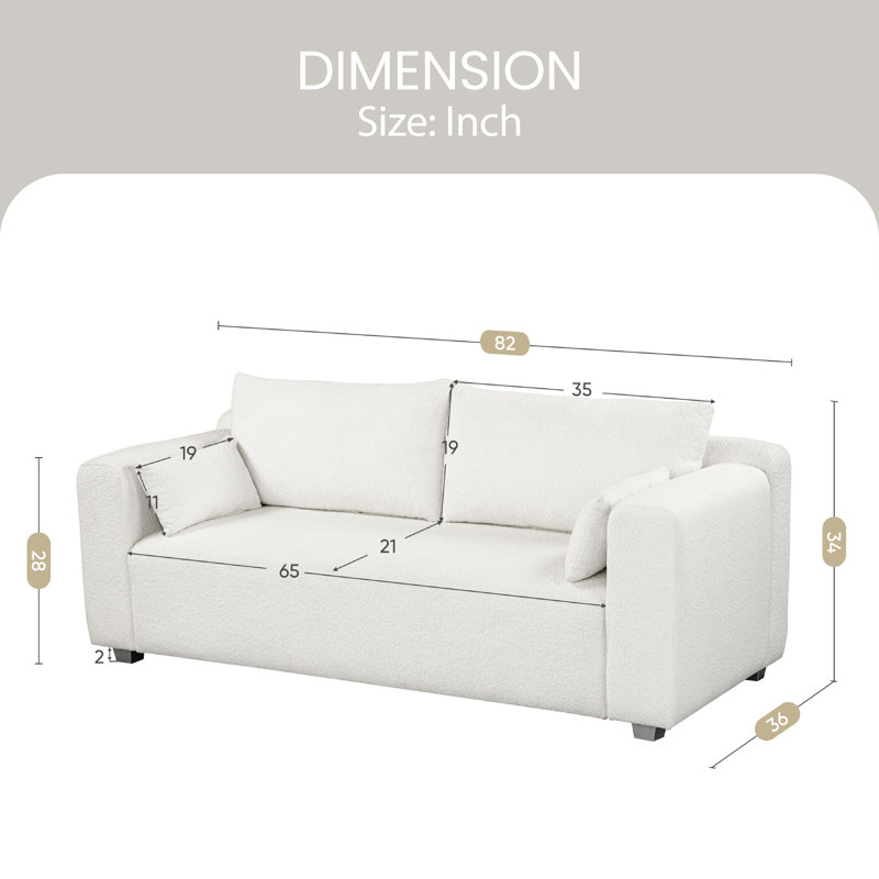 Mahati Upholstered 82'' Sofa