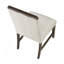 Table de salle à manger moderne avec finition brun et table d'appoint extensible avec chaises d'appoint beige-1349539419