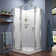 Cornerview 36" x 76.75" Square Sliding Shower Enclosure with Base Included