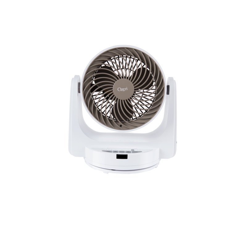 Ventilateur de bureau à double vitesse 10 po Brezza III, Blanc
