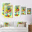 Bouquet de fleurs et œufs de Pâques - œuvre d'art traditionnelle sur toile-355506578-355506577