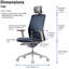 Chaise de bureau ergonomique SIDIZ T40-608830581-608830579