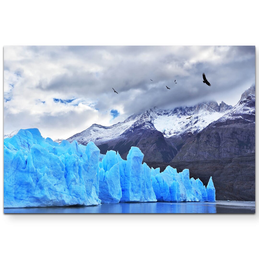 Leinwandbild Blauer Gletscher in Patagonien