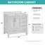 Ensemble de meuble-lavabo simple 36 po Ravis-889291697