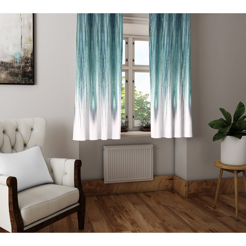 Semi Sheer Curtain Panel Pair, 20" W x 82" L