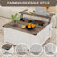 Table basse de 25 po de hauteur avec station de chargement et de rangement, tables basses à plateau relevable et tables centrales pour le salon-1390710056