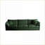 Canapés de salon, ensemble de canapé moderne en bois massif 2 + 3 places en chenille | Vert sauge | Chenille-1592290504
