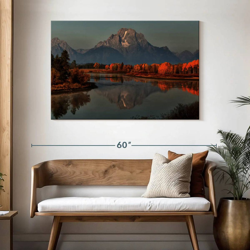 Alvord Grand Teton Sunset Kissed Autumn, H 32 po x l 48 po