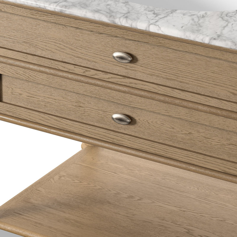 Toulouse 36'' W Single Vanity, Washed Blonde Oak Veneer