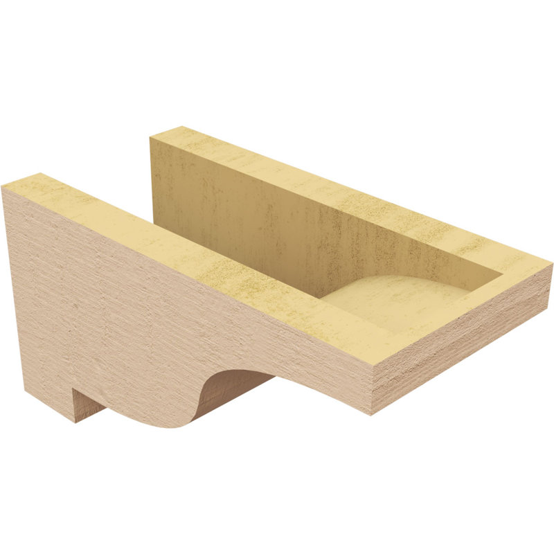 Bois de cèdre brut Newport, grain de bois TimberThane, brun clair apprêté, H 5 po x l 5 po x P 10 po