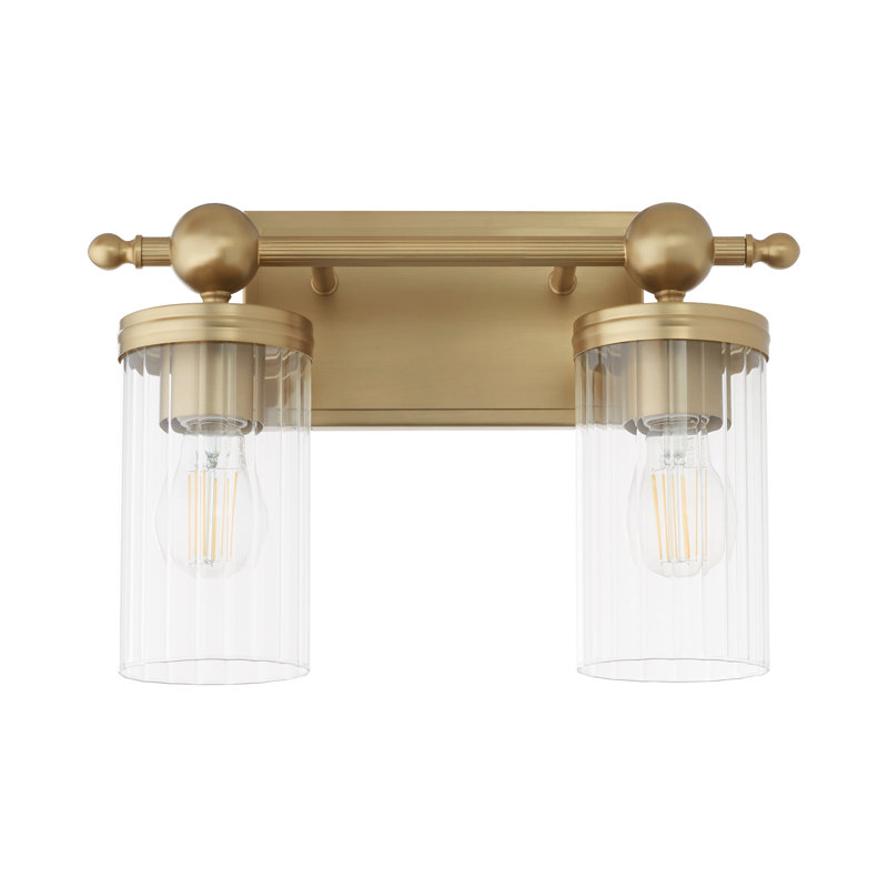 Meuble-lavabo 2 lumières LEE Boulevard, Antique Brass