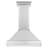 ZLINE 36 in. Designer Series Ducted Wall Mount Range Hood in Satin Stainless Steel with Mirror Accents (655MR-36)