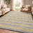 Premium Machine Washable Dream Shag ADS530 Striped Rug-199210272-199210279