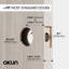 Poignée de porte d'intimité Quadra Design moderne dissimulé pour (lit et salle de bain) - Style minimaliste élégant en or champagne brossé-125873664