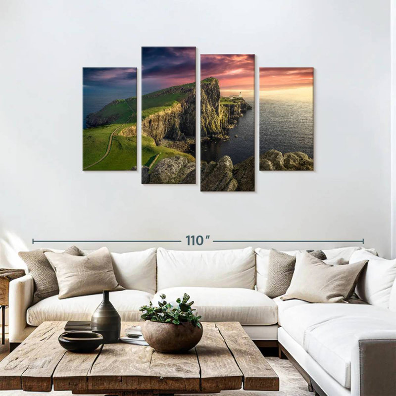 Gillard Neist Point Lighthouse Vista, 48"H x 75"W