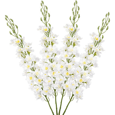 Delphinium blanc avec fleurs artificielles ...