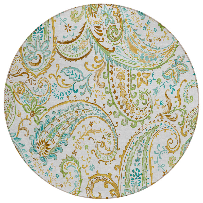 Tapis intérieur / extérieur Kinslee, Rond 8 pi