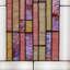 Panneau de vitrail d'inspiration cathédrale 48 "H-783840141