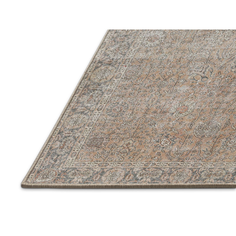 Tapis beige/rouge/brun moyen traditionnel Swinyer, Rectangle 2 pi x 3 pi