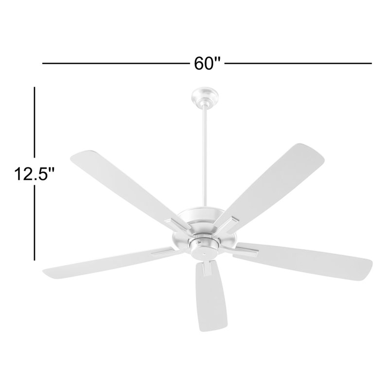 Brasuell 60'' Ceiling Fan, White